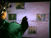 Picture of user and the CyberBELT interface