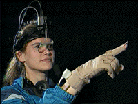 Picture of user and the CyberBELT interface